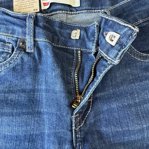 LEVIS 711 Skinny Jeans Girls 10 NWT Blue Denim Levi's Girl Jean NEW - Picture 5 of 9